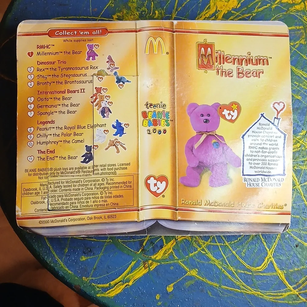 BEANIE BABY,Millennium‎ The BEAR. JAN.1,1999